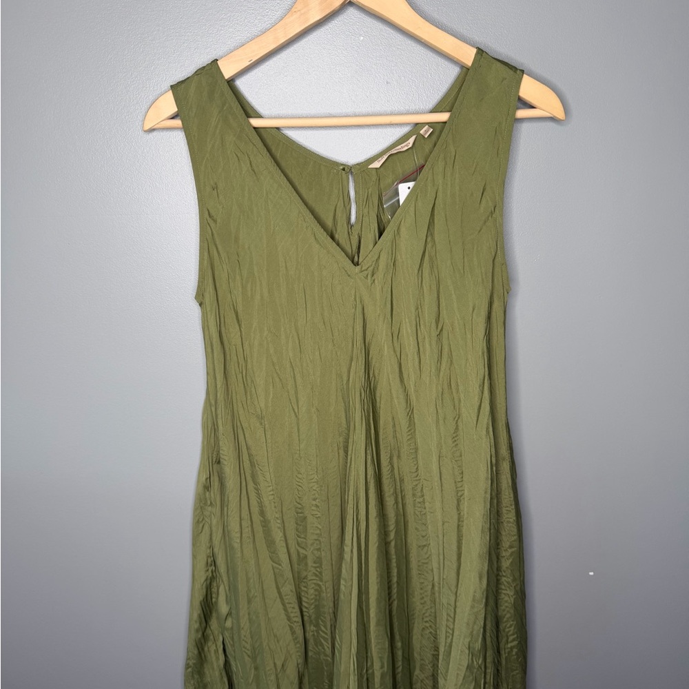 NWT Soft Surroundings Mizu Maxi Dress - Loden Green - Picture 5 of 11